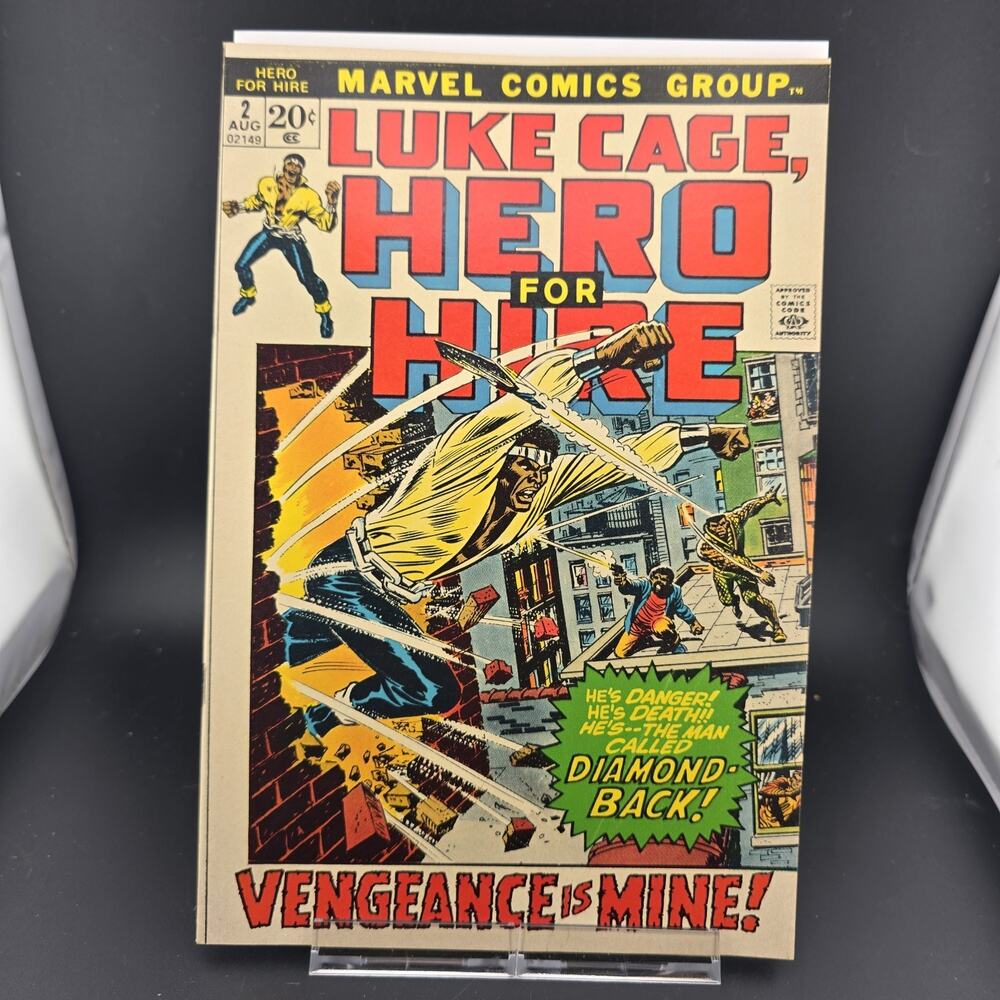 Luke Cage Hero For Hire 2 Marvel 1972 Key 2nd Luke Cage 1st Claire Temple VF/VF+